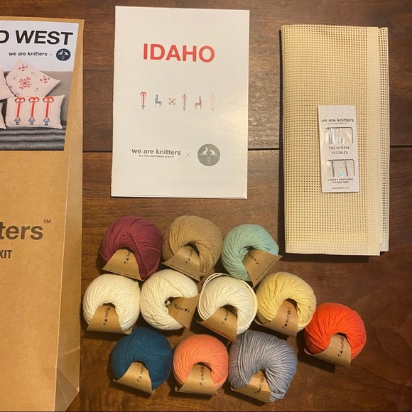 NWT We Are Knitters Petit Point Kit - Idaho Wild Wild West Mini Cotton - Picture 5 of 5
